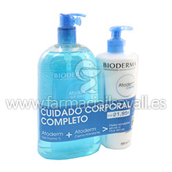 PACK AHORRO BIODERMA ATODERM CUIDADO CORPORAL GEL + CREMA HIDRATANTE