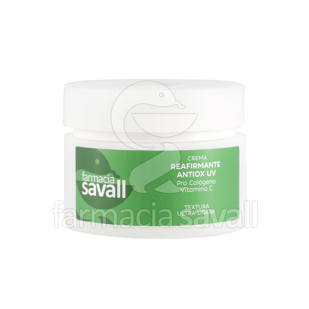 CREMA  REAFIRMANTE  ANTIOX UV PRO COLAGENO Y VITAMINA C FARMACIA SAVALL 50 ML