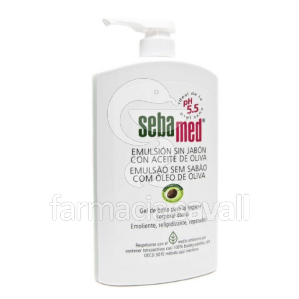 SEBAMED EMULSION SIN JABON CON ACEITE DE OLIVA 1000 ML