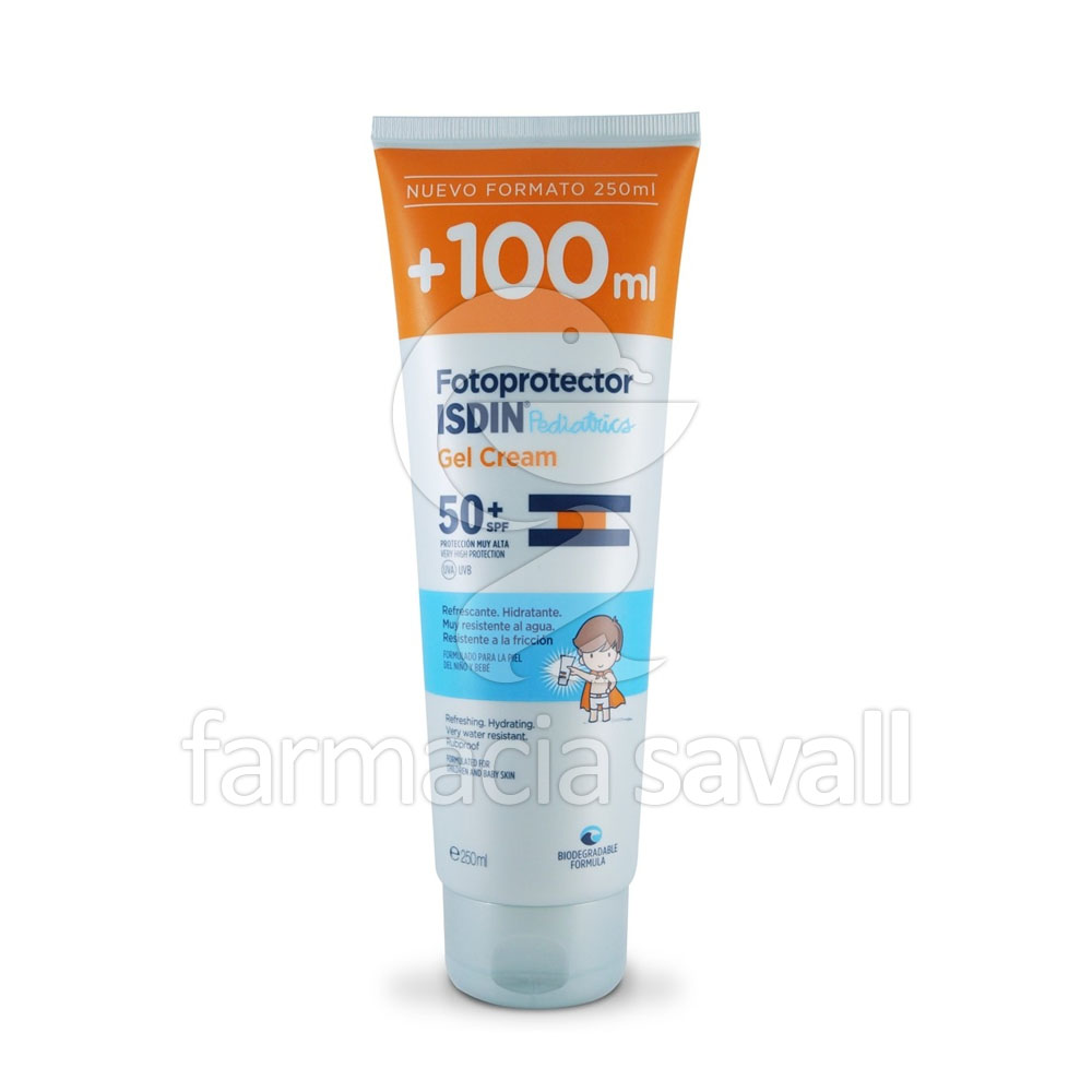 FOTOPROTECTOR ISDIN PEDIATRICS GEL CREAM  50+SPF  150ML+100ML FORMATO AHORRO