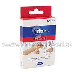 TIRITAS CLASSIC HARTMANN 10 X 6 CM 10 UDS PRECORTADAS