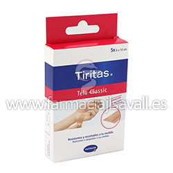 TIRITAS CLASSIC HARTMANN 0.5 X 6 CM 5 UDS PRECORTADAS