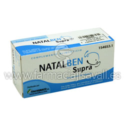 NATALBEN SUPRA 30 CAPSULAS . Farmacia Savall. Ldo. Jose Luis Savall Ceres.  Farmacia online