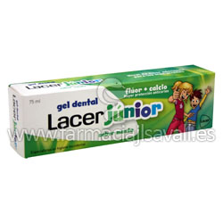 LACER JUNIOR GEL DENTAL SABOR MENTA 75 ML