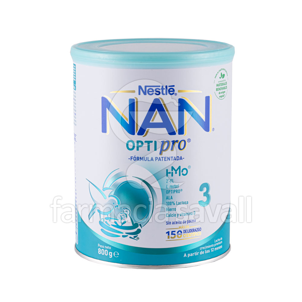 NAN OPTIPRO 3 LECHE DE CRECIMIENTO 800 G (ANTES NAN EXPERT)