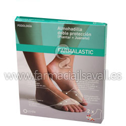 FARMALASTIC ALMOHADILLA DOBLE PROTECCION X 2 TALLA P