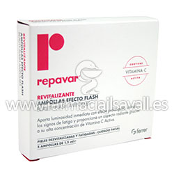 REPAVAR REVITALIZANTE EFECTO FLASH  5 AMPOLLAS 