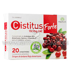 AQUILEA CISTITUS 130 MG PAC FORTE 20 COMPRIMIDOS