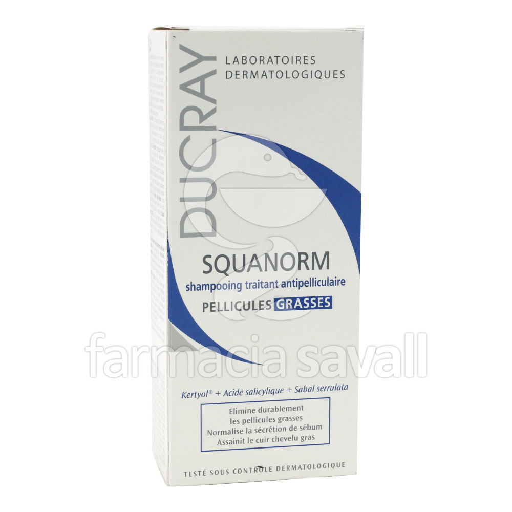 DUCRAY SQUANORM CHAMPU ANTICASPA GRASA 200 ML