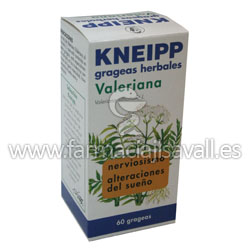 KNEIPP GRAGEAS HERBALES DE VALERIANA 60 GRAGEAS