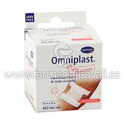 OMNIPLAST ESPARADRAPO BLANCO TELA 5 CM X 5 M