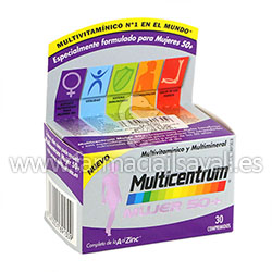 MULTICENTRUM 50+ MUJER 30 COMPRIMIDOS