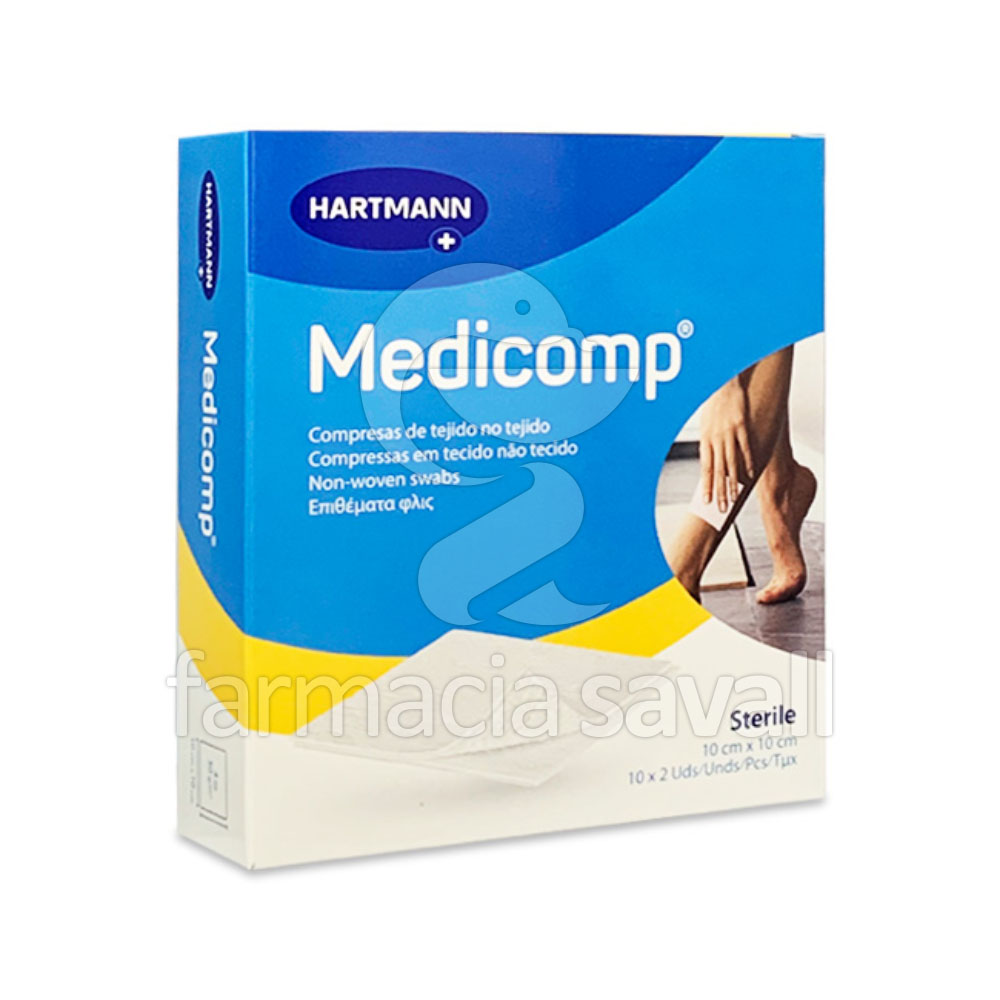 MEDICOMP GASAS ESTERILES 10X10 CM  10X2 UDS