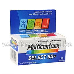 MULTICENTRUM SELECT 50+ 90 COMPRIMIDOS