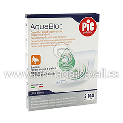 APOSITOS AQUABLOC PIC ANTIBACTERIANO 5 UDS 10 X 8 CM