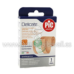 TIRITAS DELICATE PIC ANTIBACTERIANO 1 TIRA COLOR PIEL