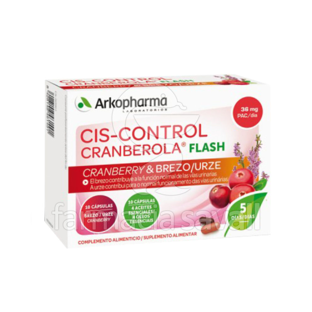 CIS-CONTROL CRANBEROLA FLASH  20 CAPSULAS