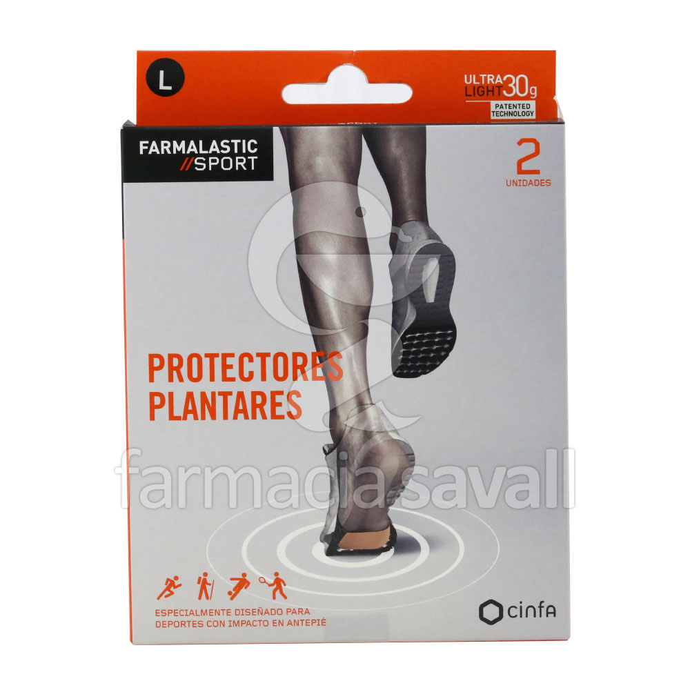 FARMALASTIC SPORT PROTECTORES PLANTARES TALLA L 2 UDS