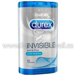 PRESERVATIVOS DUREX INVISIBLE 12 UDS