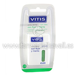 VITIS CINTA DENTAL CON CERA FLUOR Y MENTA 50 M