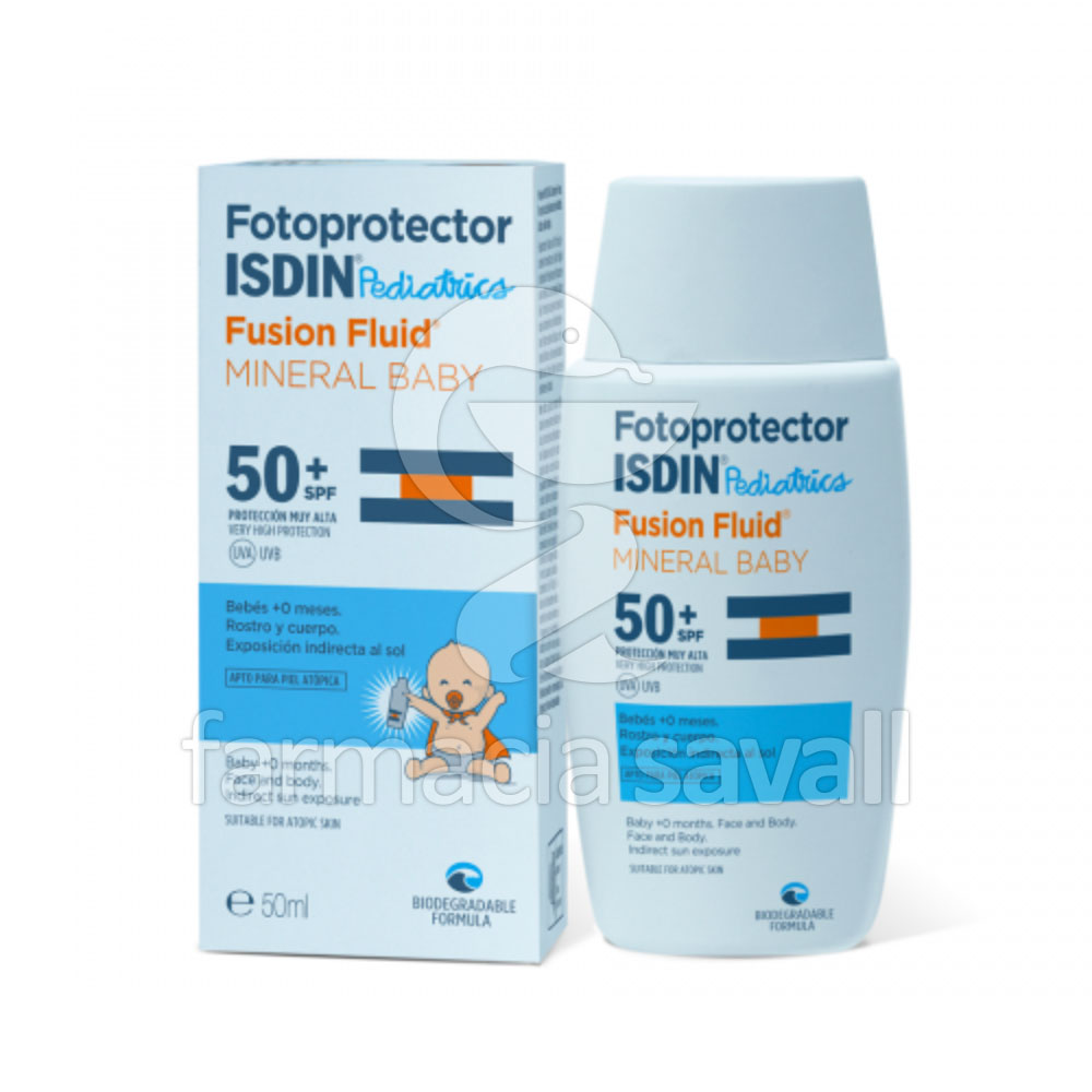 FOTOPROTECTOR ISDIN PEDIATRICS FUSION FLUID MINERAL BABY 50+SPF 50 ML