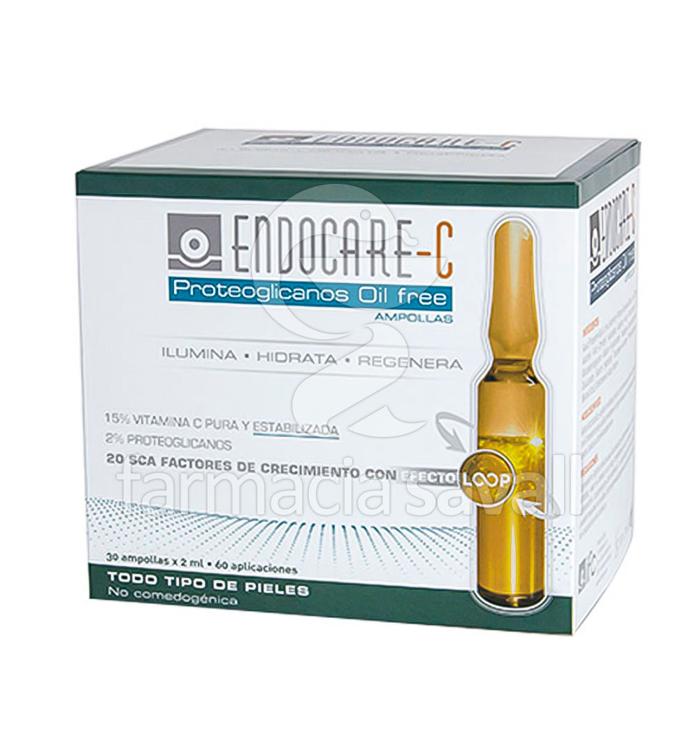 ENDOCARE-C PROTEOGLICANOS OIL FREE 30 AMPOLLAS 