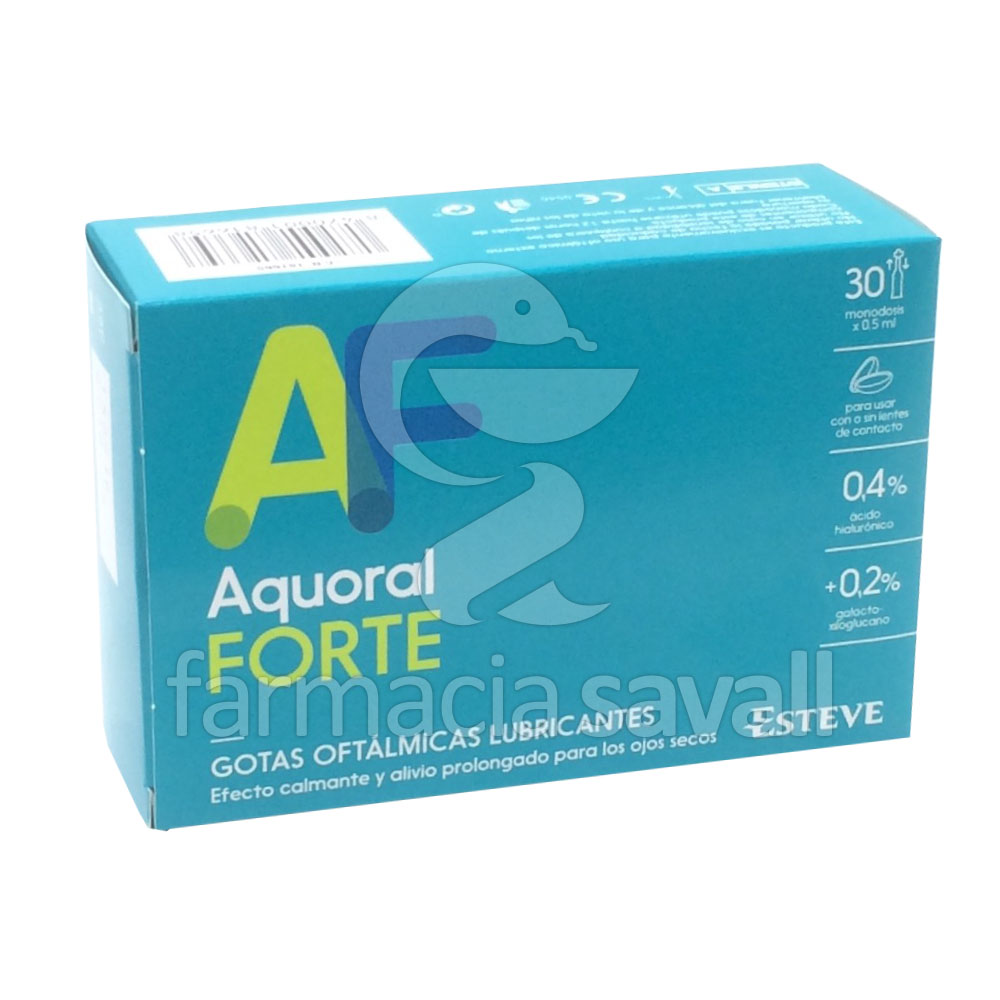 AQUORAL FORTE GOTAS OFTALMICAS MONODOSIS 30 X 0,5 ML 