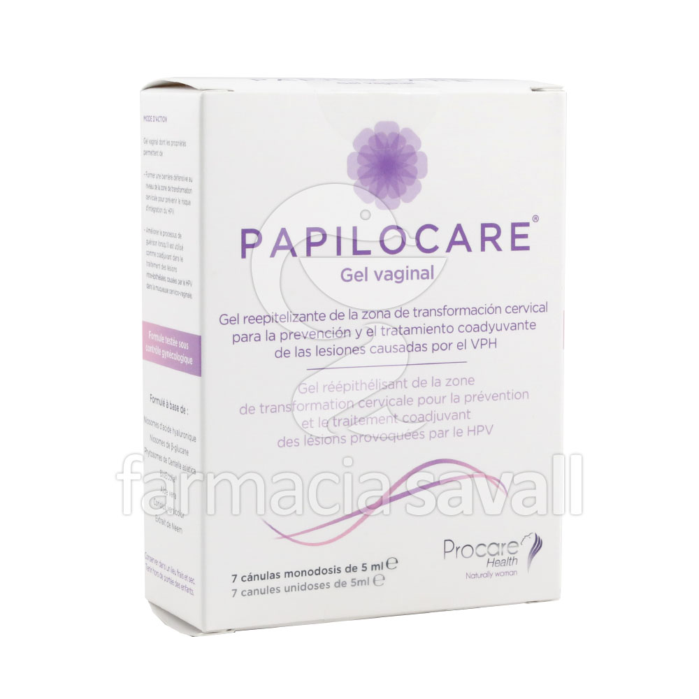 PAPILOCARE GEL VAGINAL 7 MONODOSIS 5ML