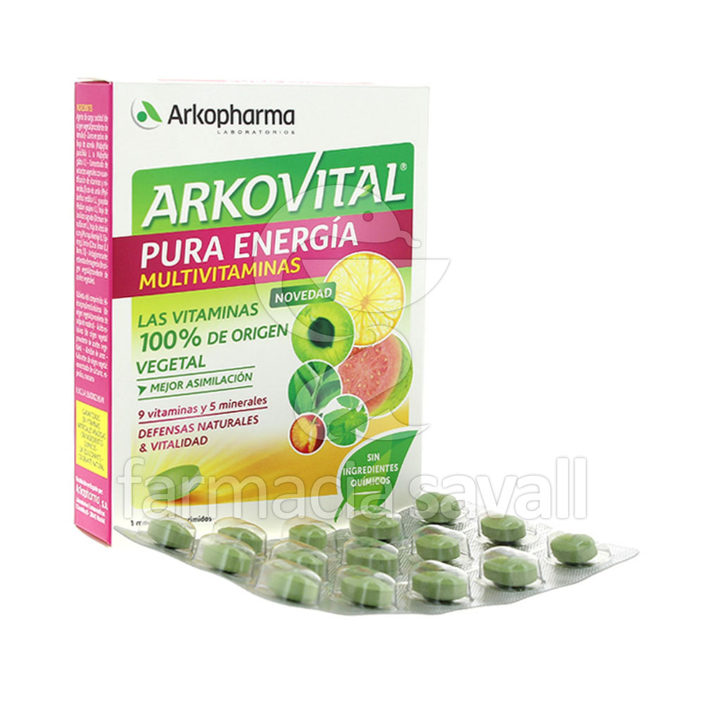 ARKOVITAL PURA ENERGIA MULTIVITAMINAS 30 COMPRIMIDOS