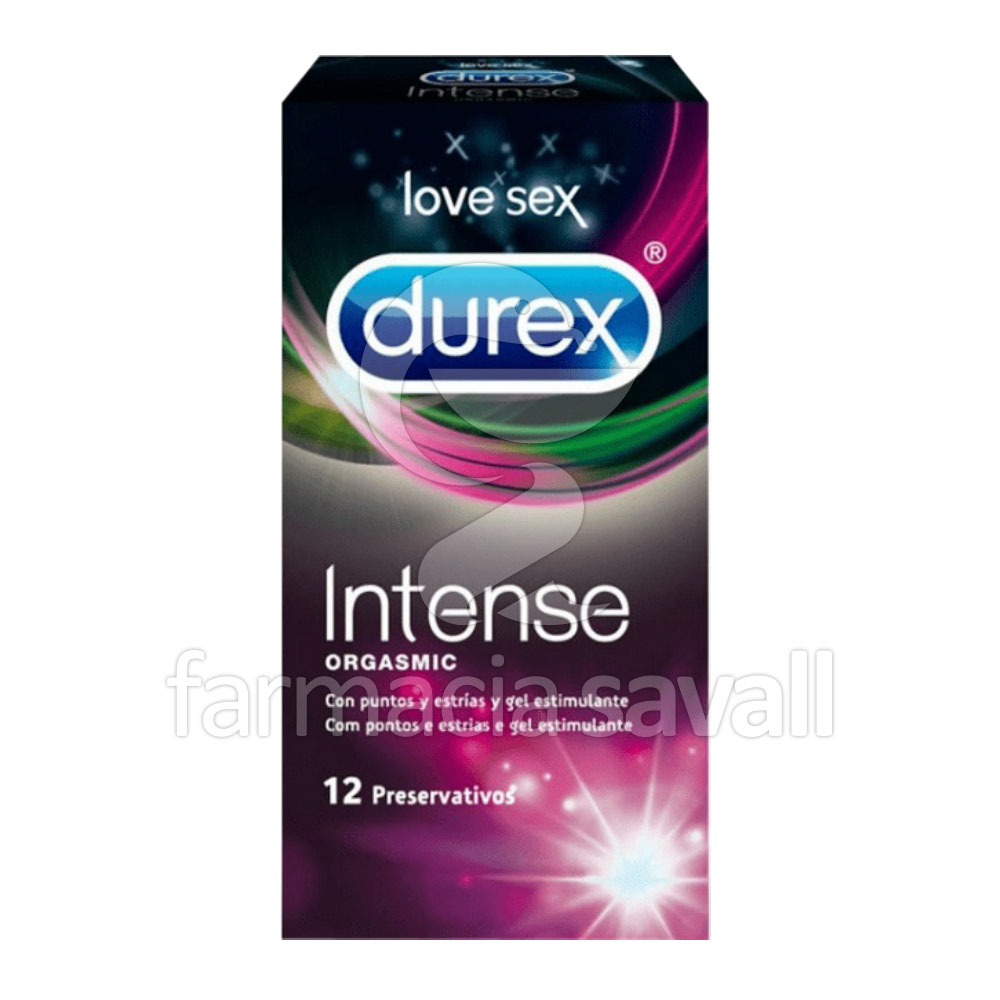 PRESERVATIVOS DUREX INTENSE ORGASMIC 12 UND