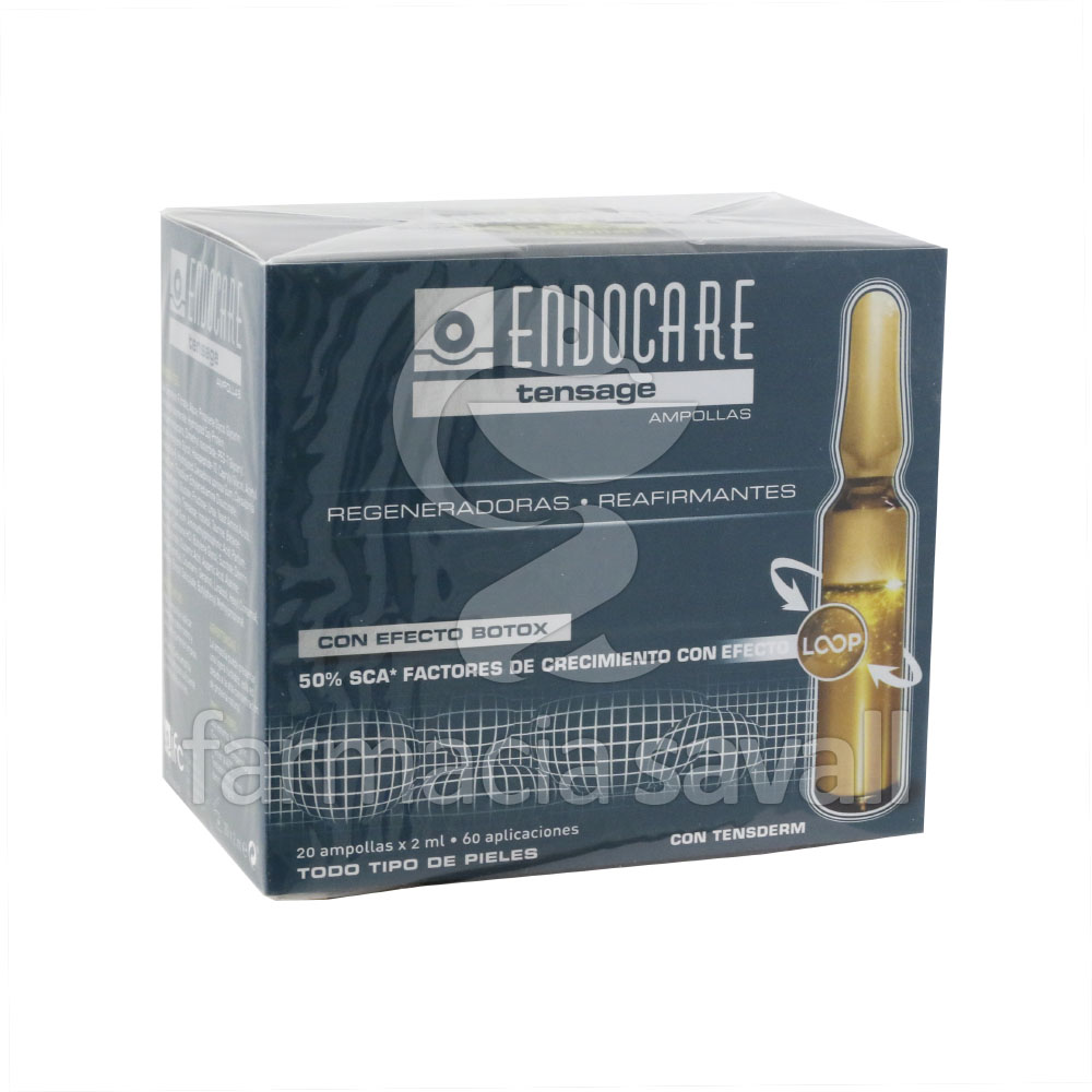 ENDOCARE TENSAGE 20 AMPOLLAS