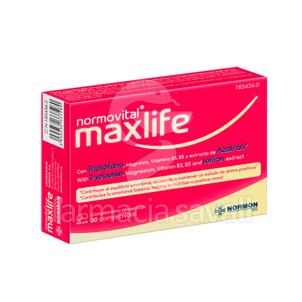 NORMOVITAL MAXLIFE 30 COMPRIMIDOS