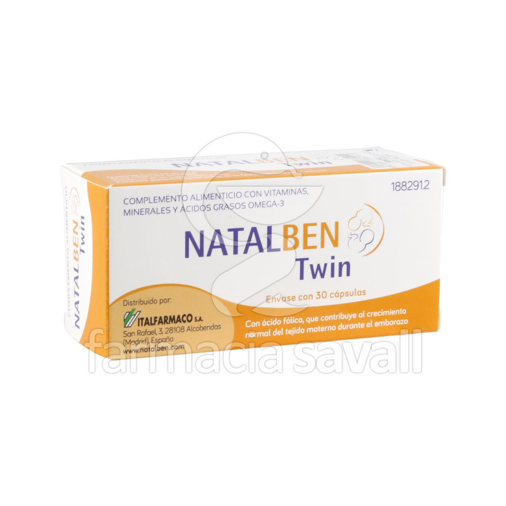 NATALBEN TWIN 30 CAPSULAS