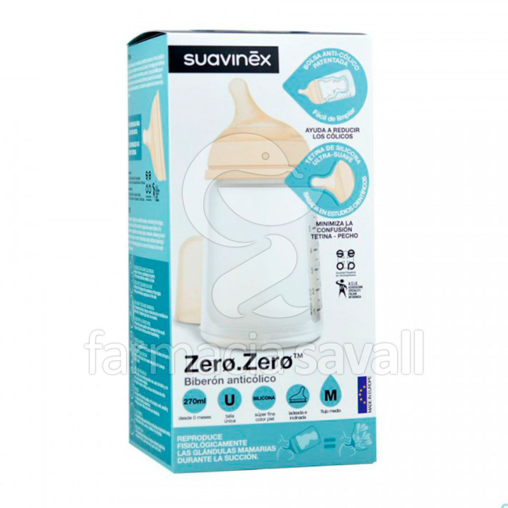 SUAVINEZ BIBERON ANTICOLICOS 270ML TALLA U FLUJO M