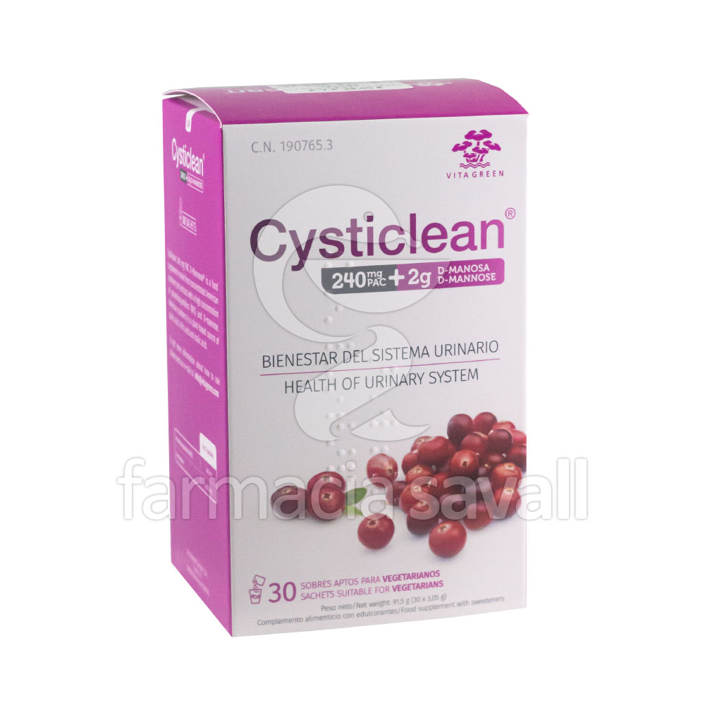 CYSTICLEAN 240 MG PAC+ 2G D-MANOSA  30 SOBRES