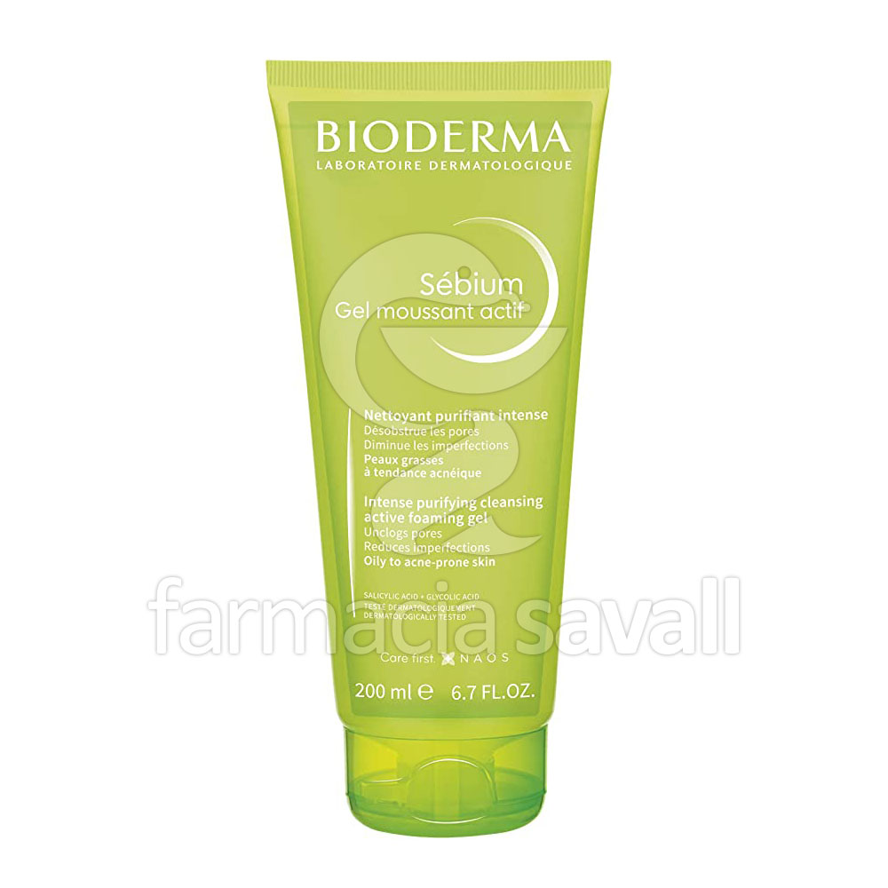 BIODERMA SEBIUM GEL MOUSSANT ACTIF 200ML