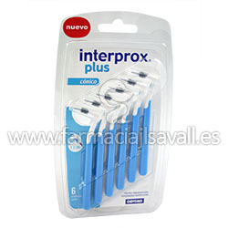 CEPILLO INTERPROXIMAL INTERPROX PLUS CONICO 6 UNIDADES