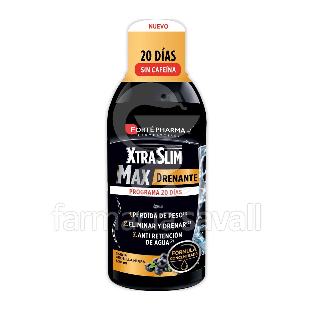 XTRASLIM MAX DRENANTE SABOR GROSELLA NEGRA 500ML