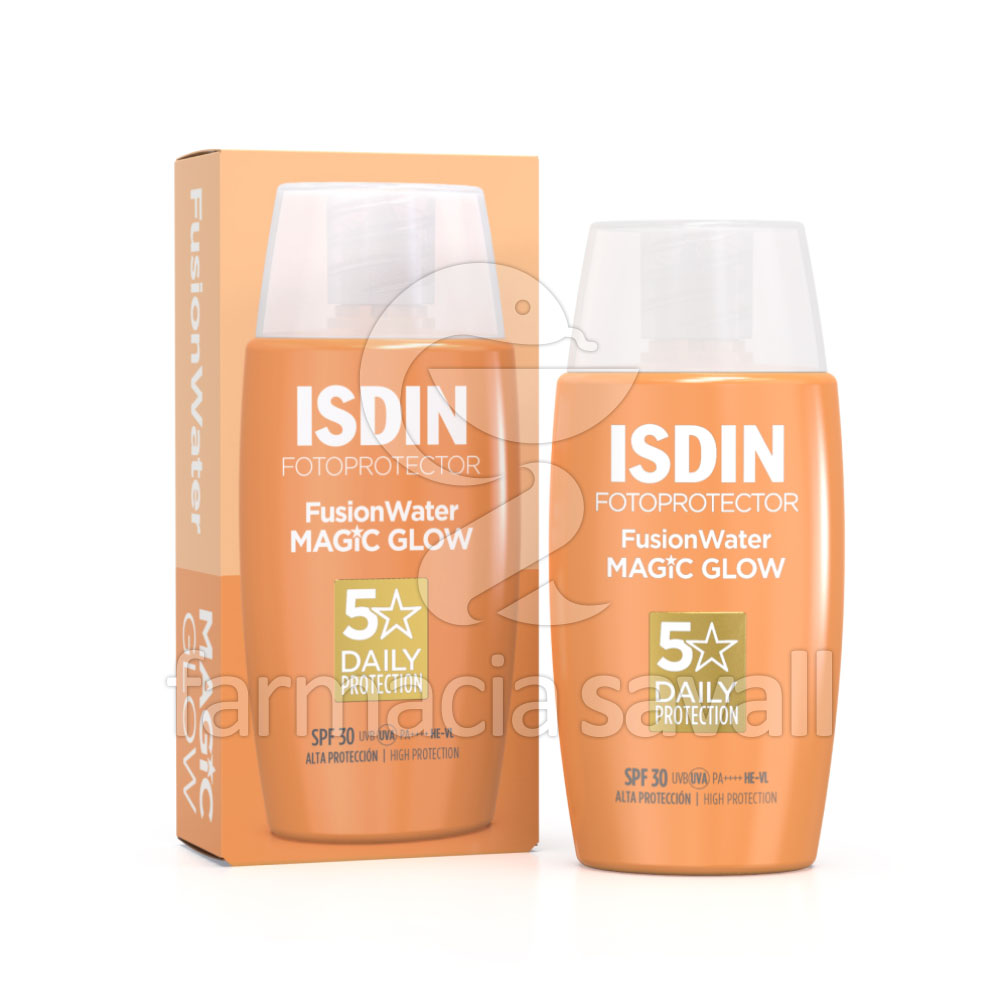 FOTOPROTECTOR ISDIN FUSION WATER MAGIC GLOW SPF30 50ML