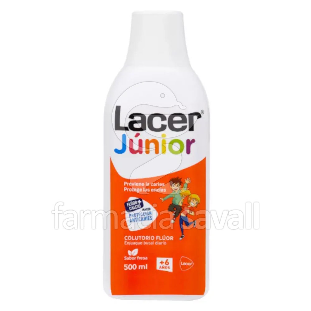 LACER FLUOR COLUTORIO DIARIO 0.05% SABOR FRESA 500 ML