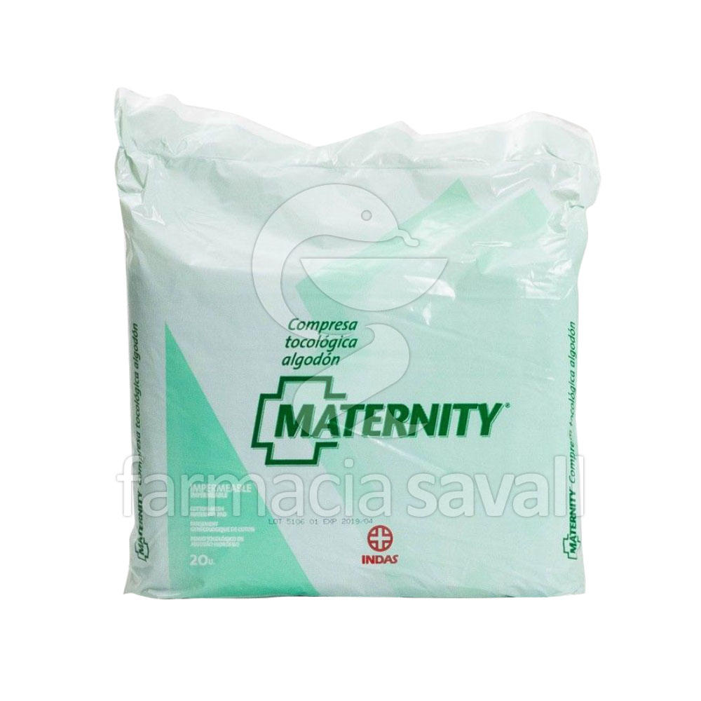 Compresa tocologica algodon 100% Maternity