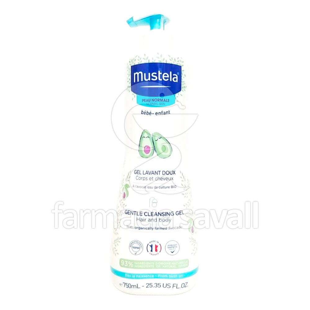 MUSTELA GENTLE CLEANSING GEL (ANTES DERMO-CLEANSING) 750 ML