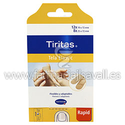 TIRITAS TELA ELASTIC HARTMANN 20 UDS SURTIDAS