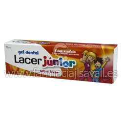 LACER JUNIOR GEL DENTAL SABOR FRESA 75 ML