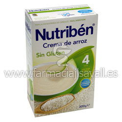 NUTRIBEN CREMA DE ARROZ SIN GLUTEN 300 G