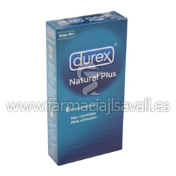 PRESERVATIVOS DUREX NATURAL PLUS 6 UDS