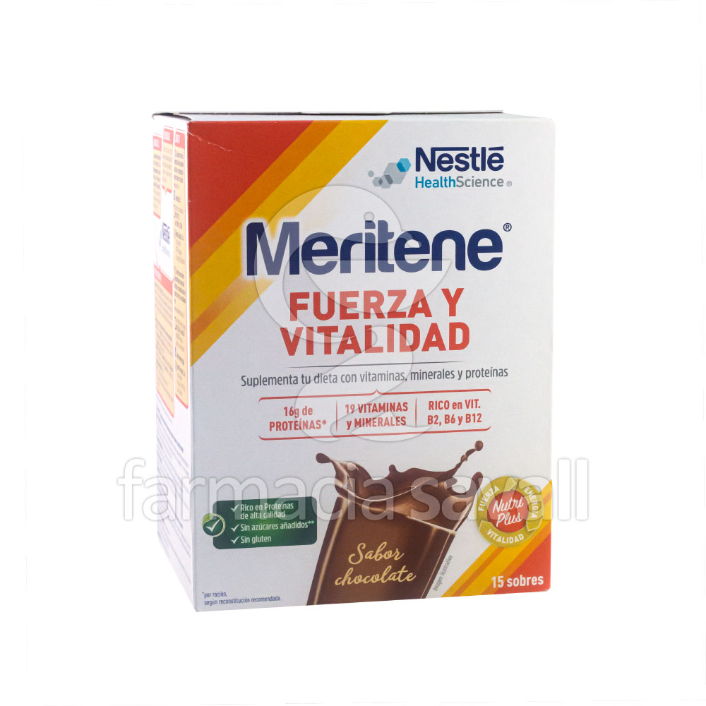 MERITENE SABOR CHOCOLATE 15 SOBRES 